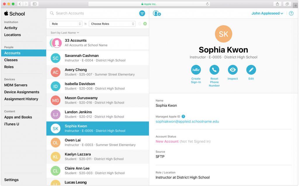 apple school manager device assignment